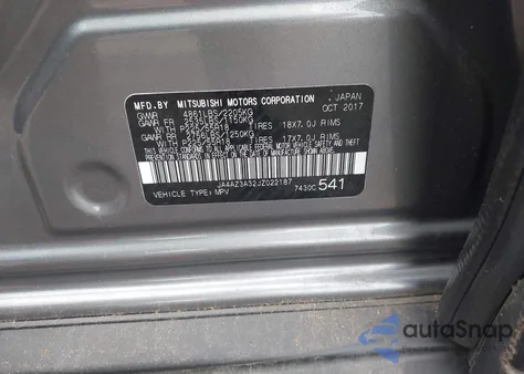 2018 Mitsubishi Outlander Es/Le/Se/Sel z USA, uszkodzony, nr VIN JA4AZ3A32JZ022187